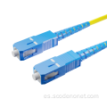 Cable de conexión de fibra óptica de dos núcleos monomodo Ethernet SC-SC de suministro de fábrica